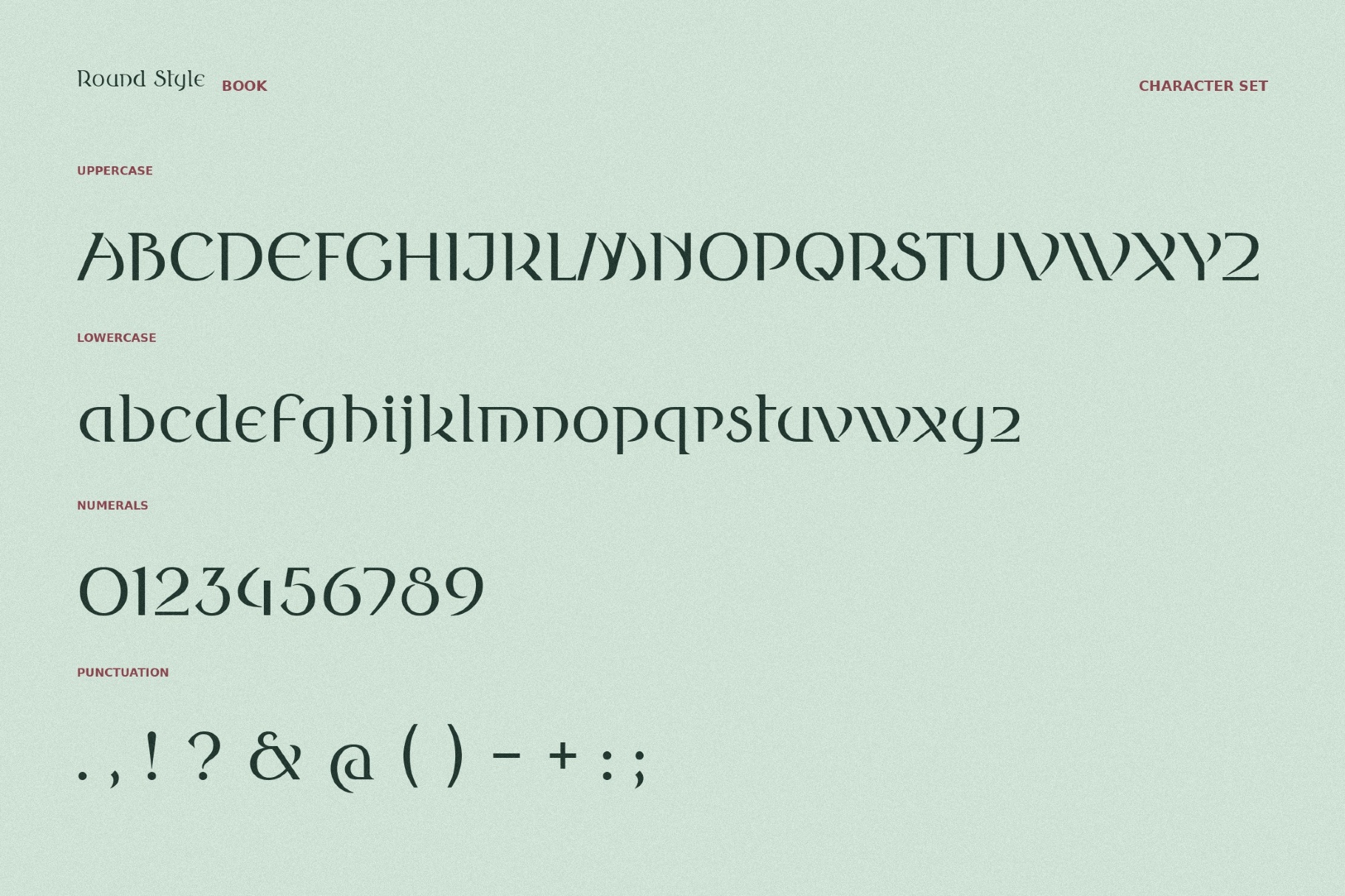 Round Style Fantasy Typeface