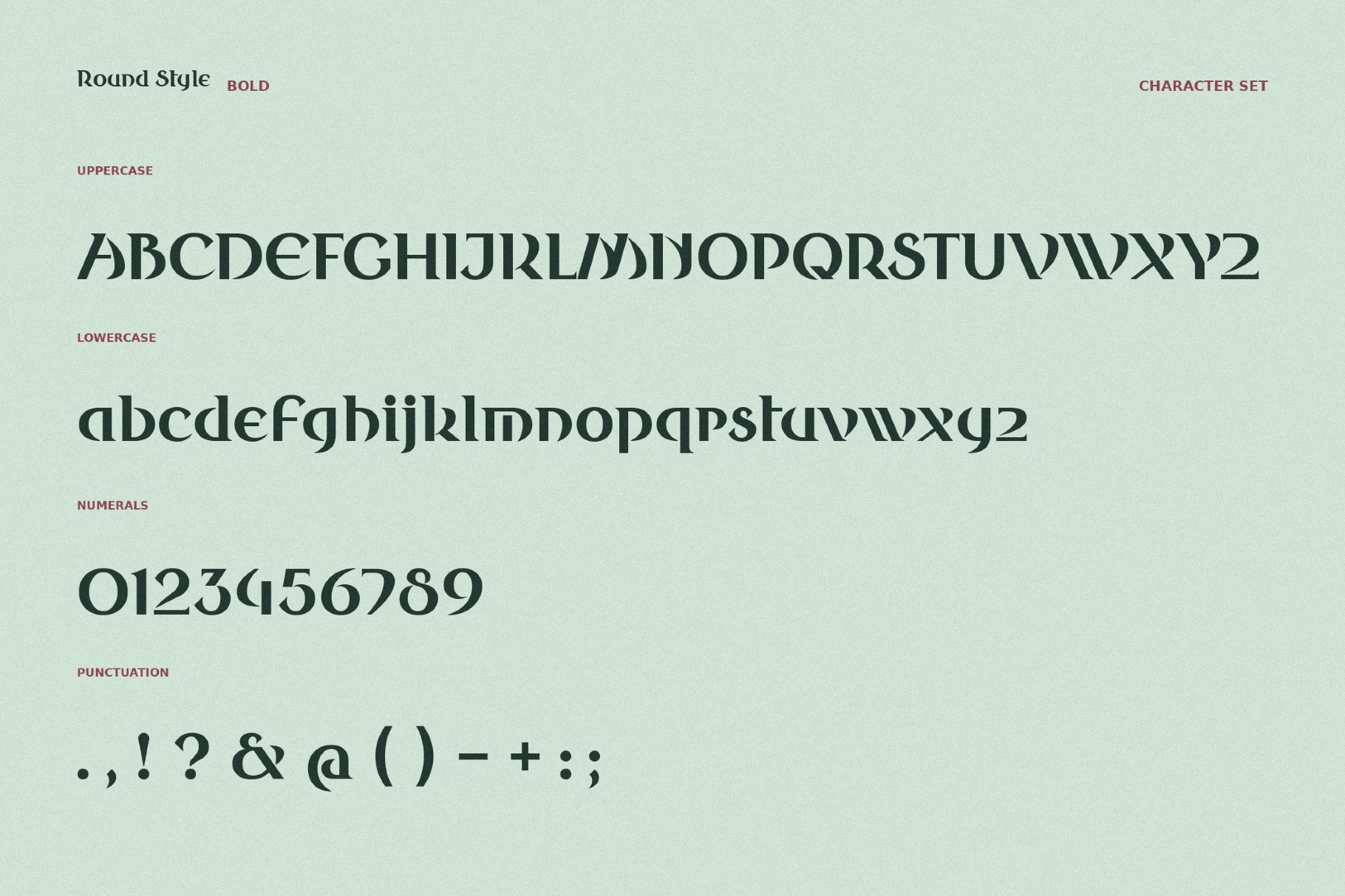 Round Style Fantasy Typeface