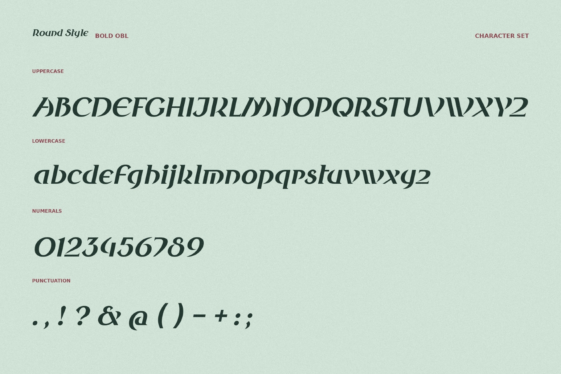Round Style Fantasy Typeface