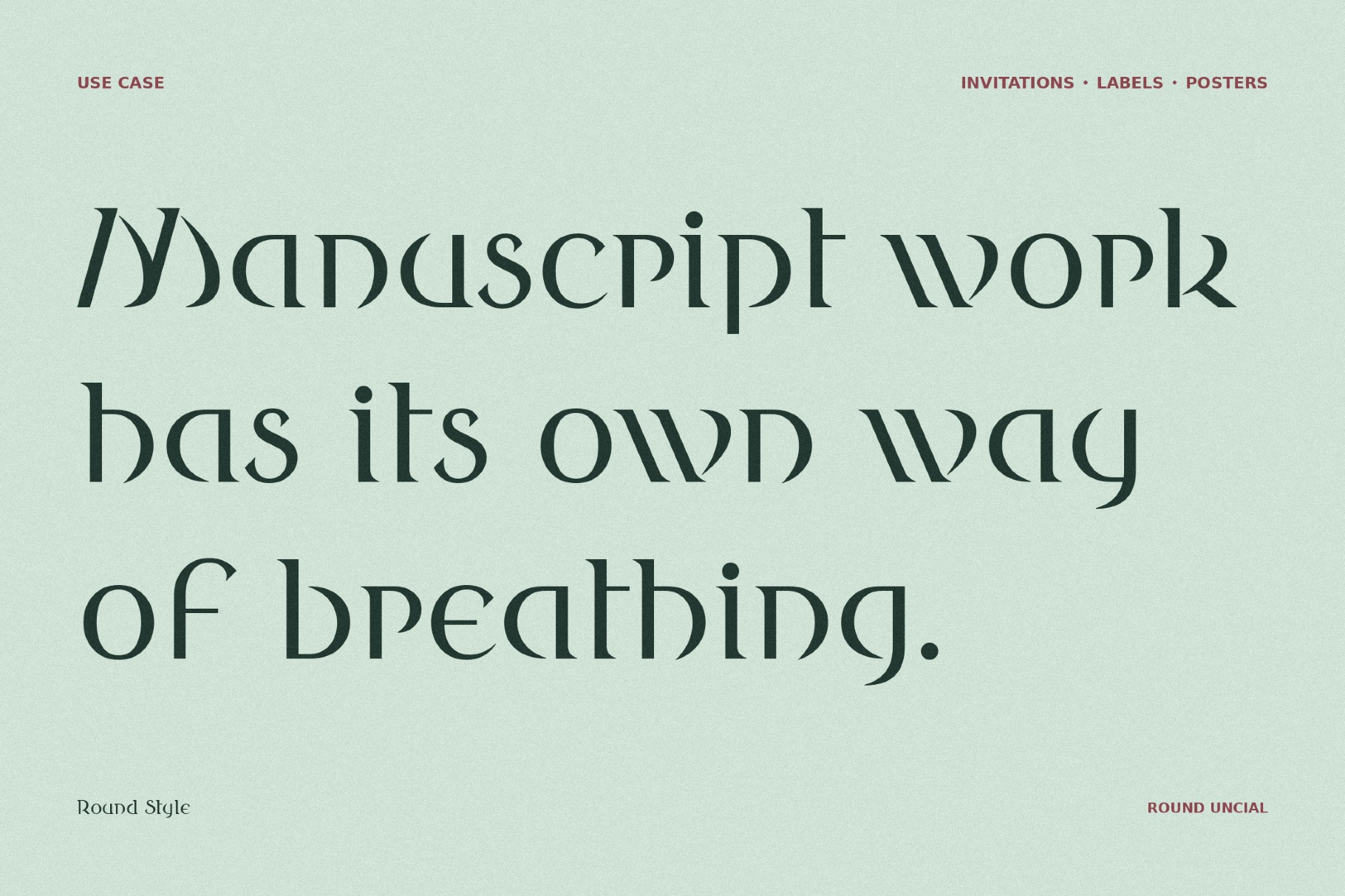 Round Style Fantasy Typeface