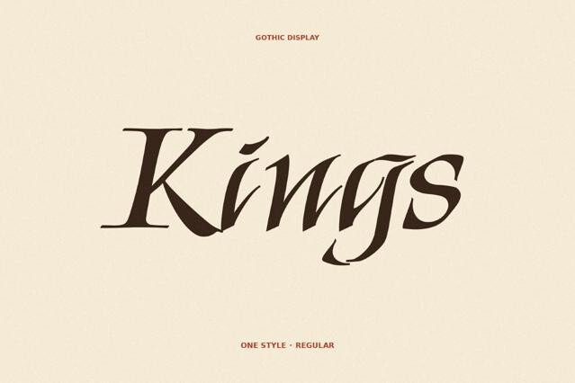 Kings - Ornamental Gothic Font