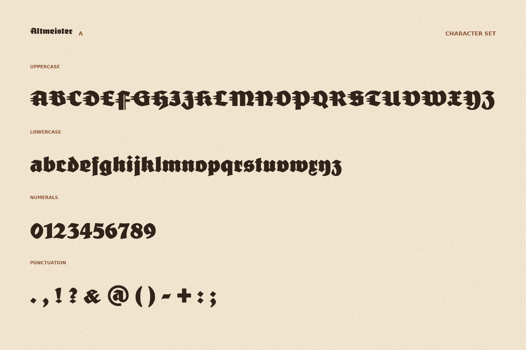 FDI Altmeister Blackletter Font