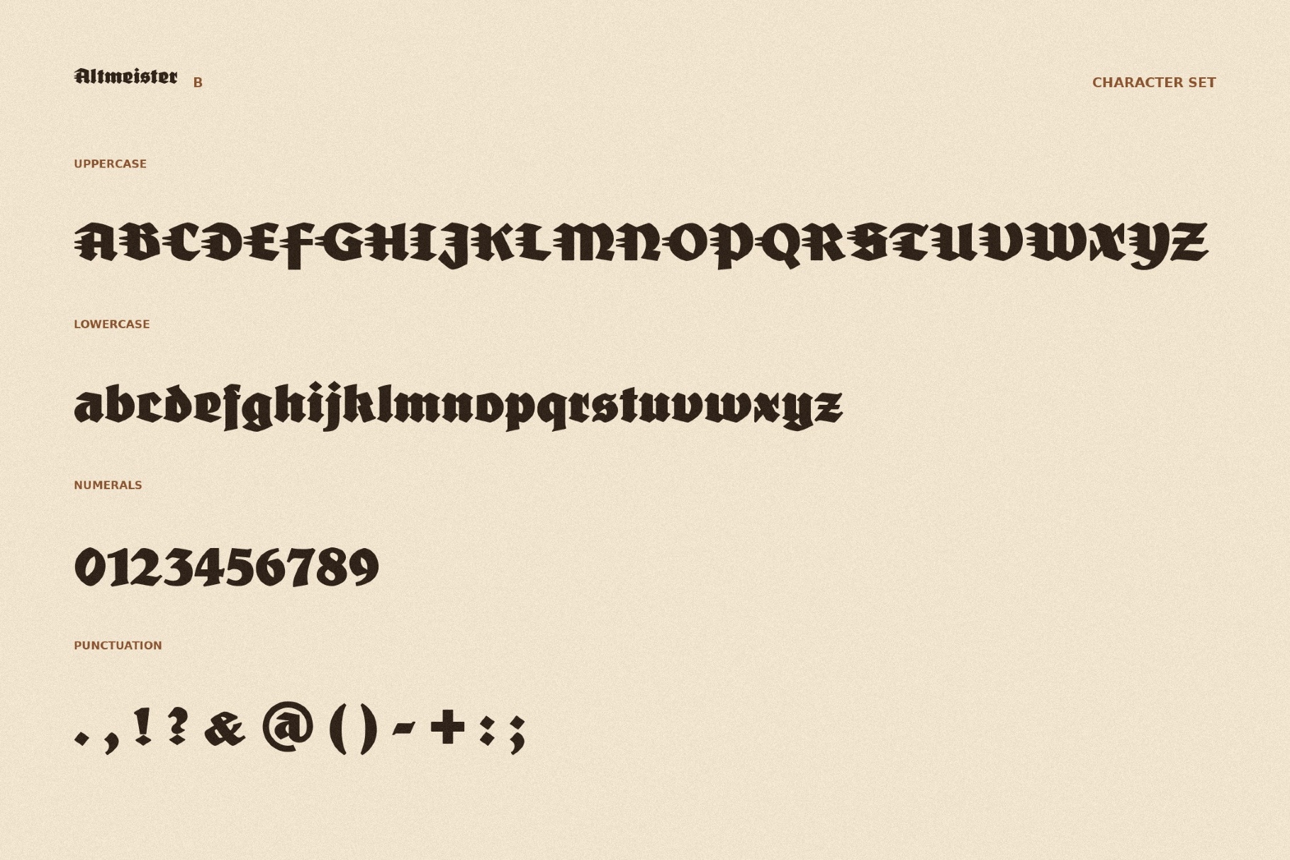FDI Altmeister Blackletter Font