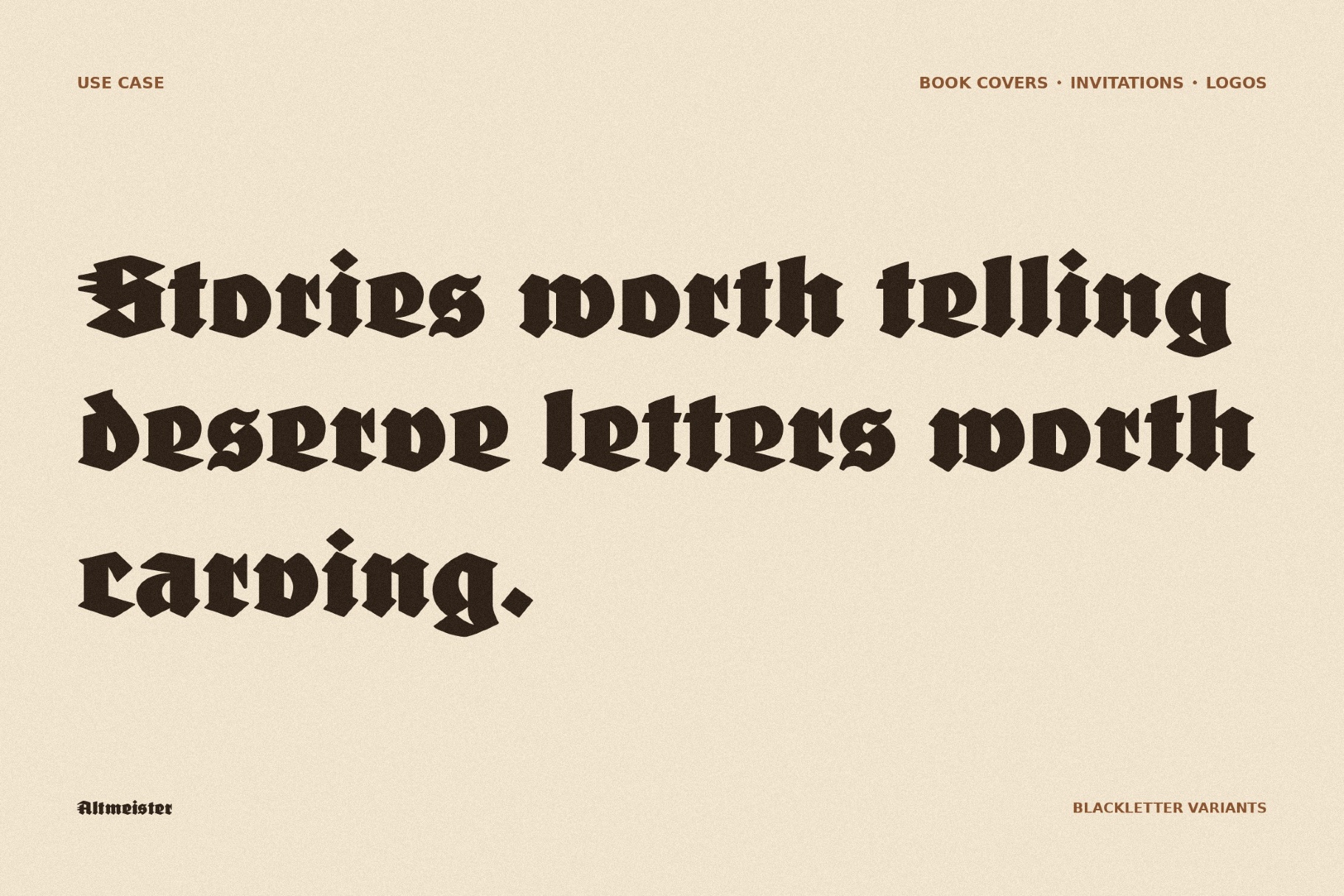 FDI Altmeister Blackletter Font