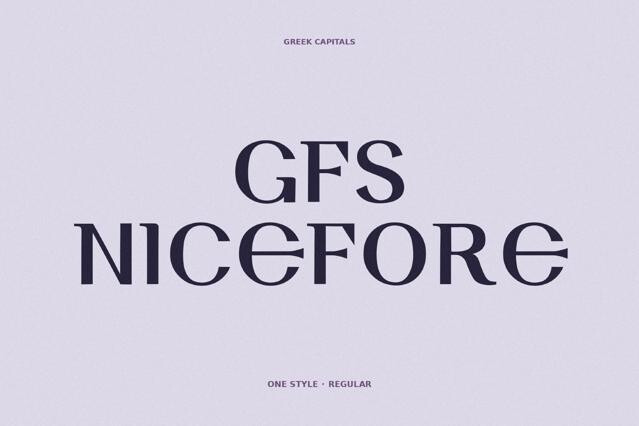 GFS Nicefore - Free Greek Font