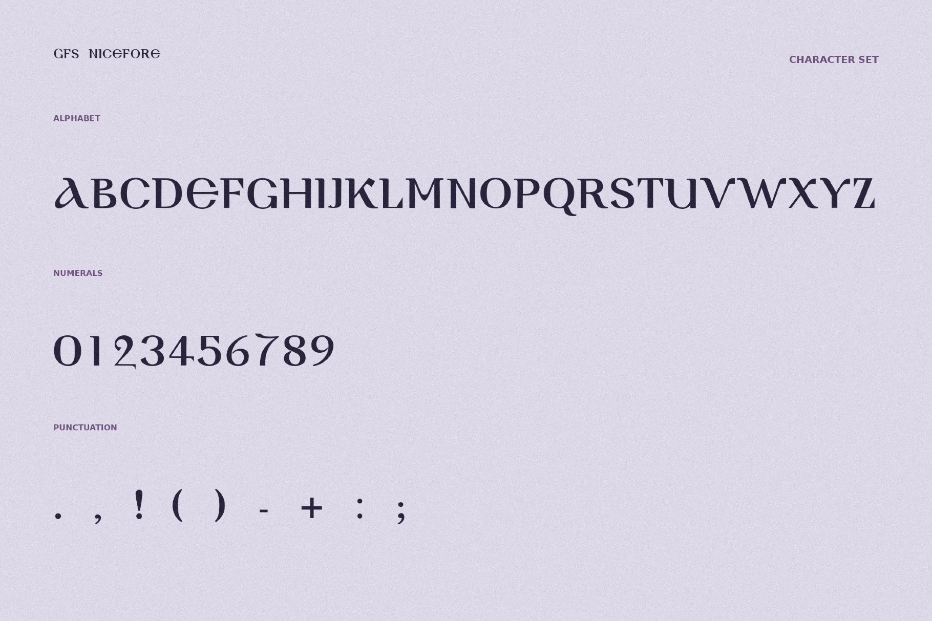 GFS Nicefore - Free Greek Font