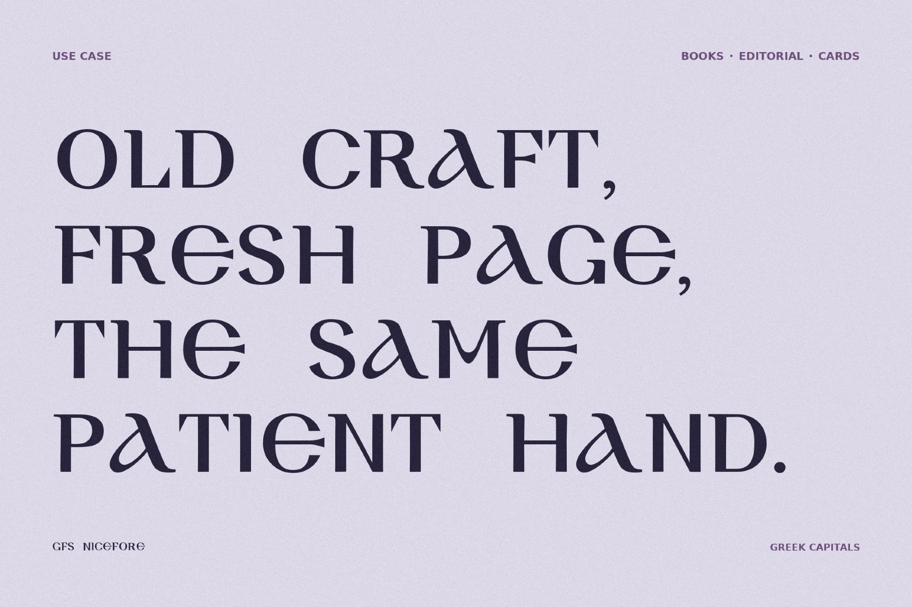 GFS Nicefore - Free Greek Font