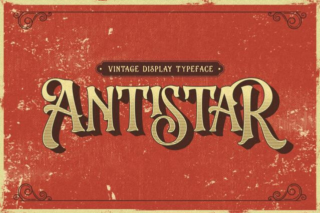 Antistar - Vintage Display Font