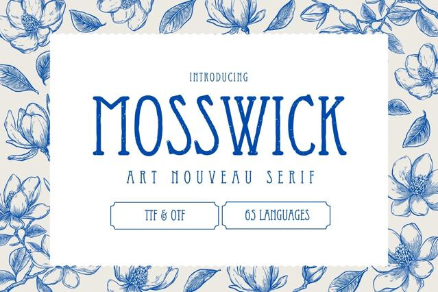 Mosswick - Art Nouveau Serif Font