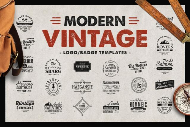 Modern Vintage Logo Templates