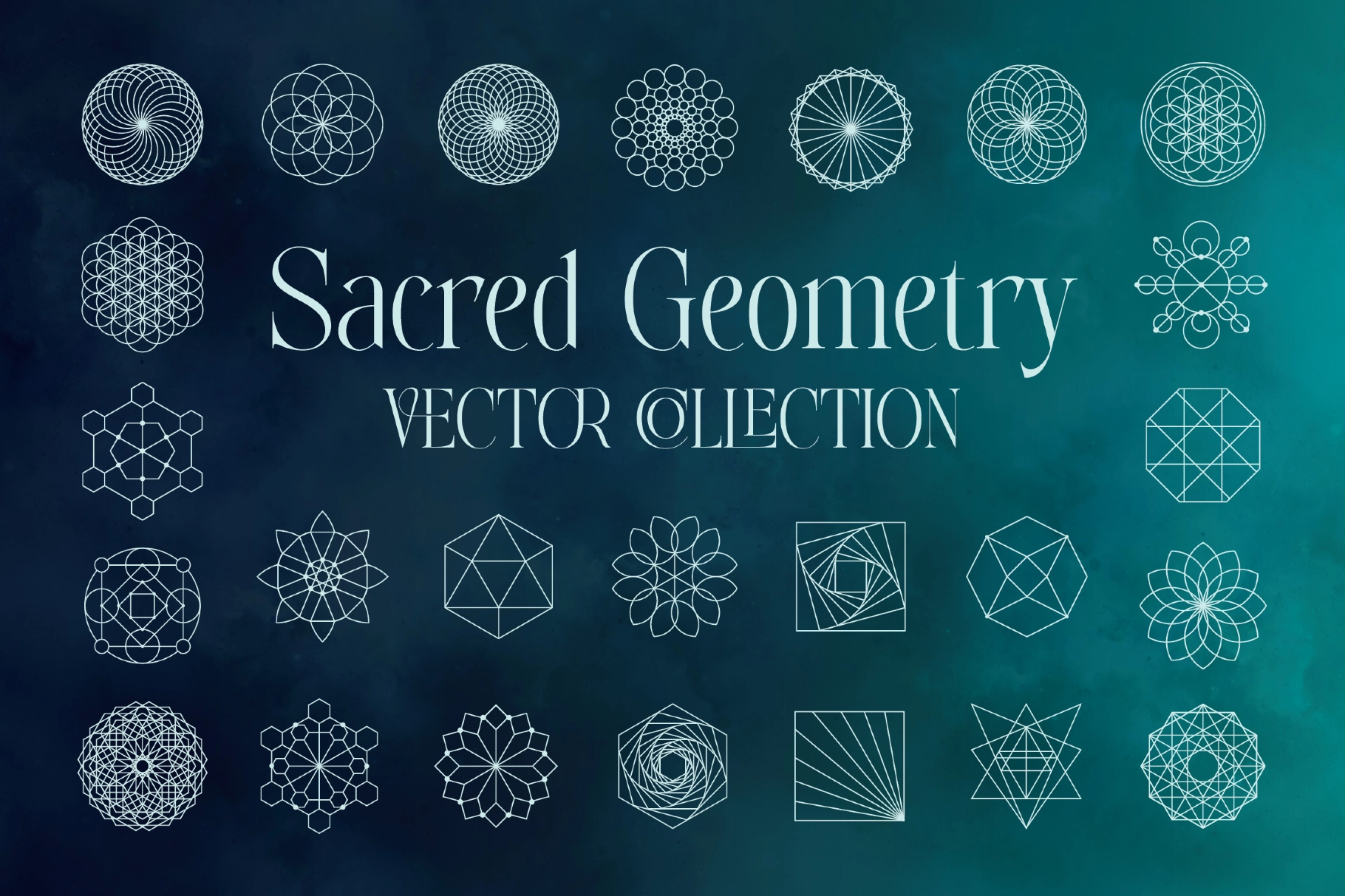 25 Sacred Geometry Vectors