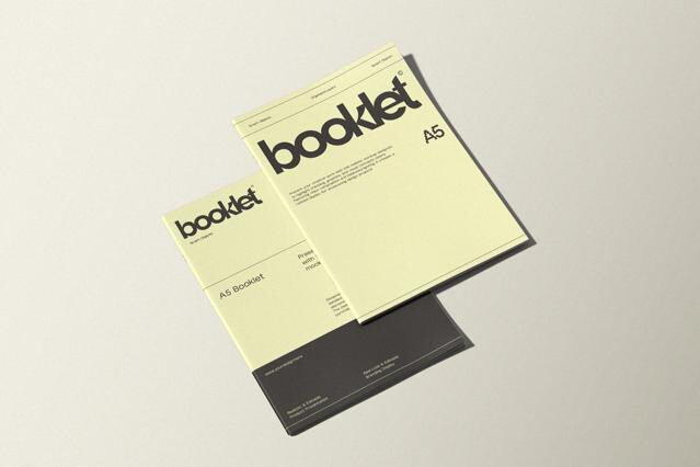 A5 Booklet Mockup