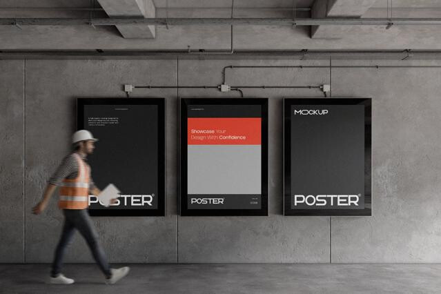 Industrial Poster Mockup