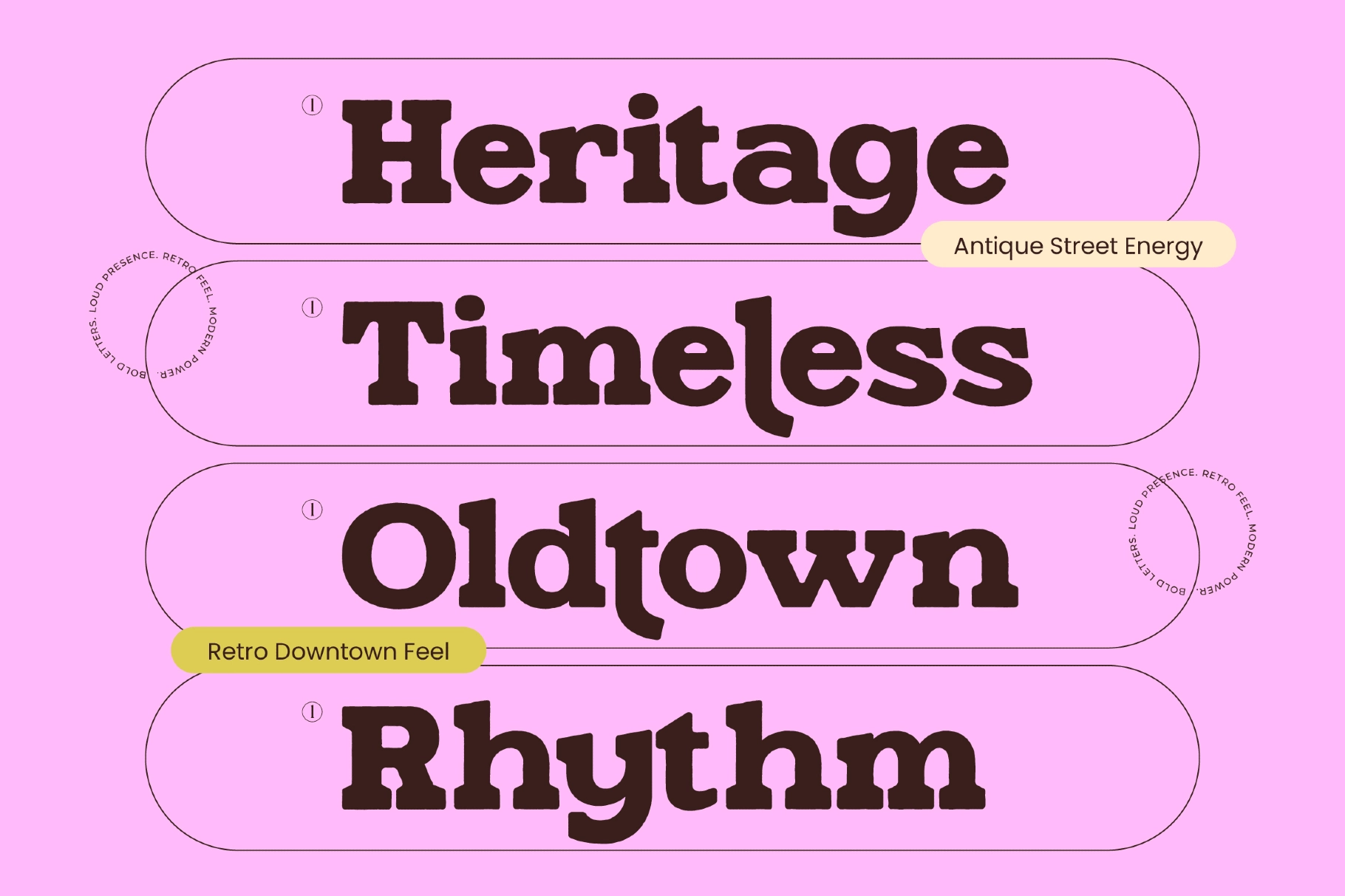 Ganttie - Bold Retro Serif Font
