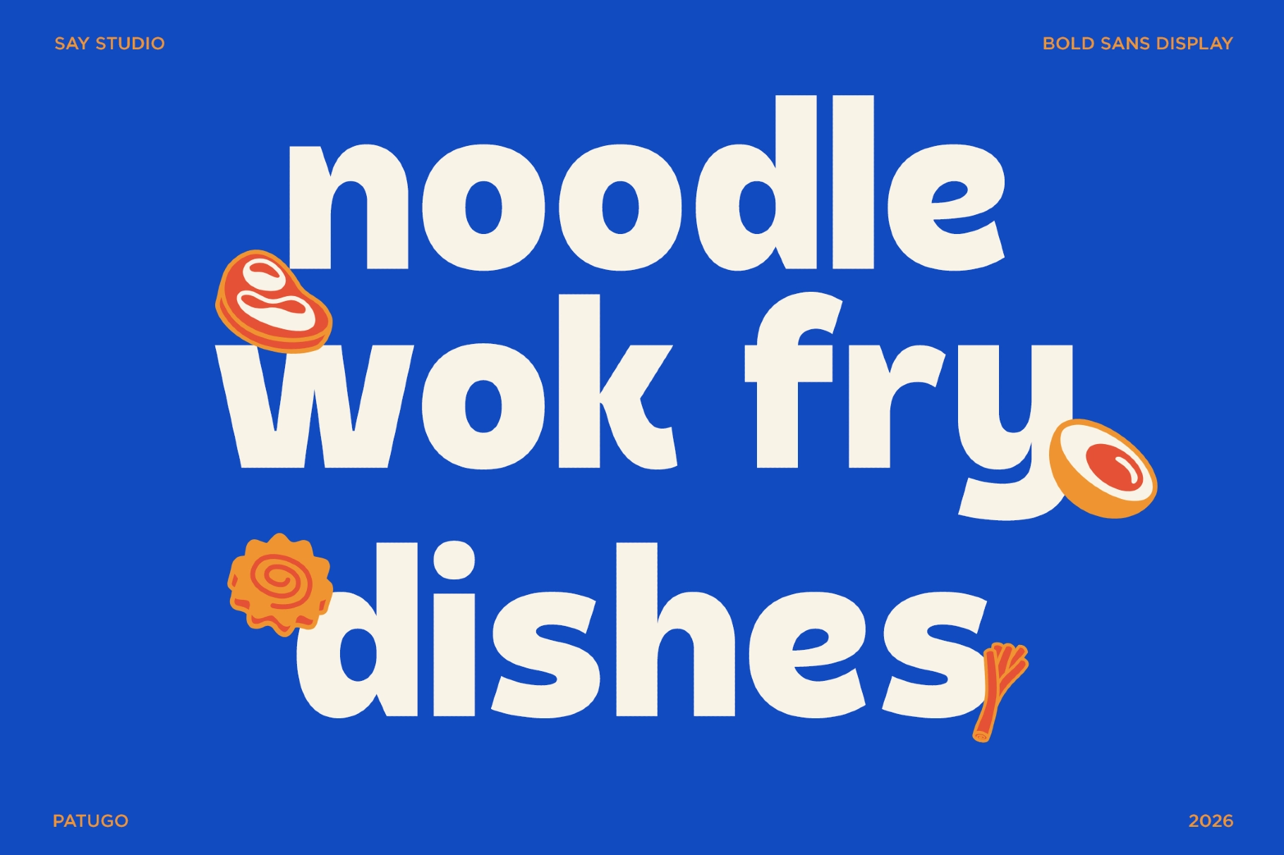 Patugo - Bold Display Sans Font