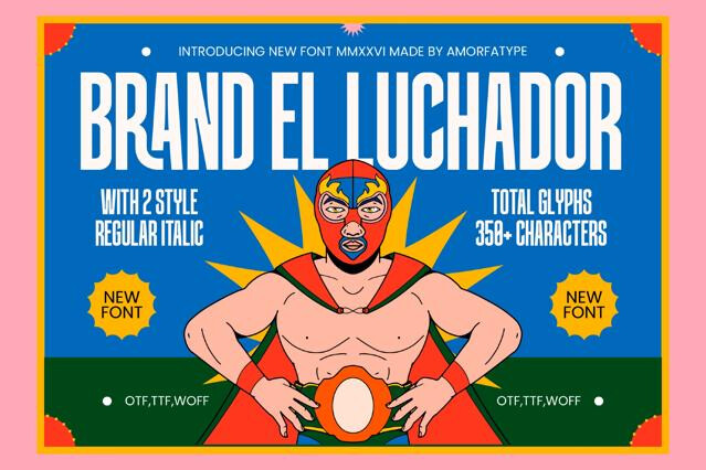 Brandel Luchador - Condensed Sans Font