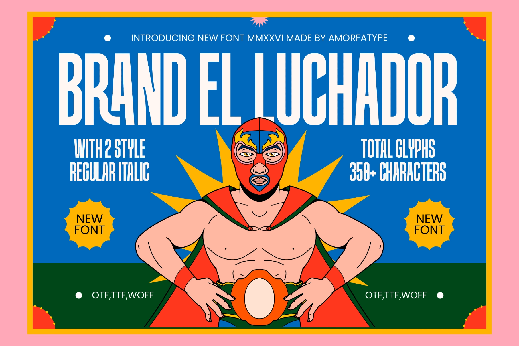 Brandel Luchador - Condensed Sans Font