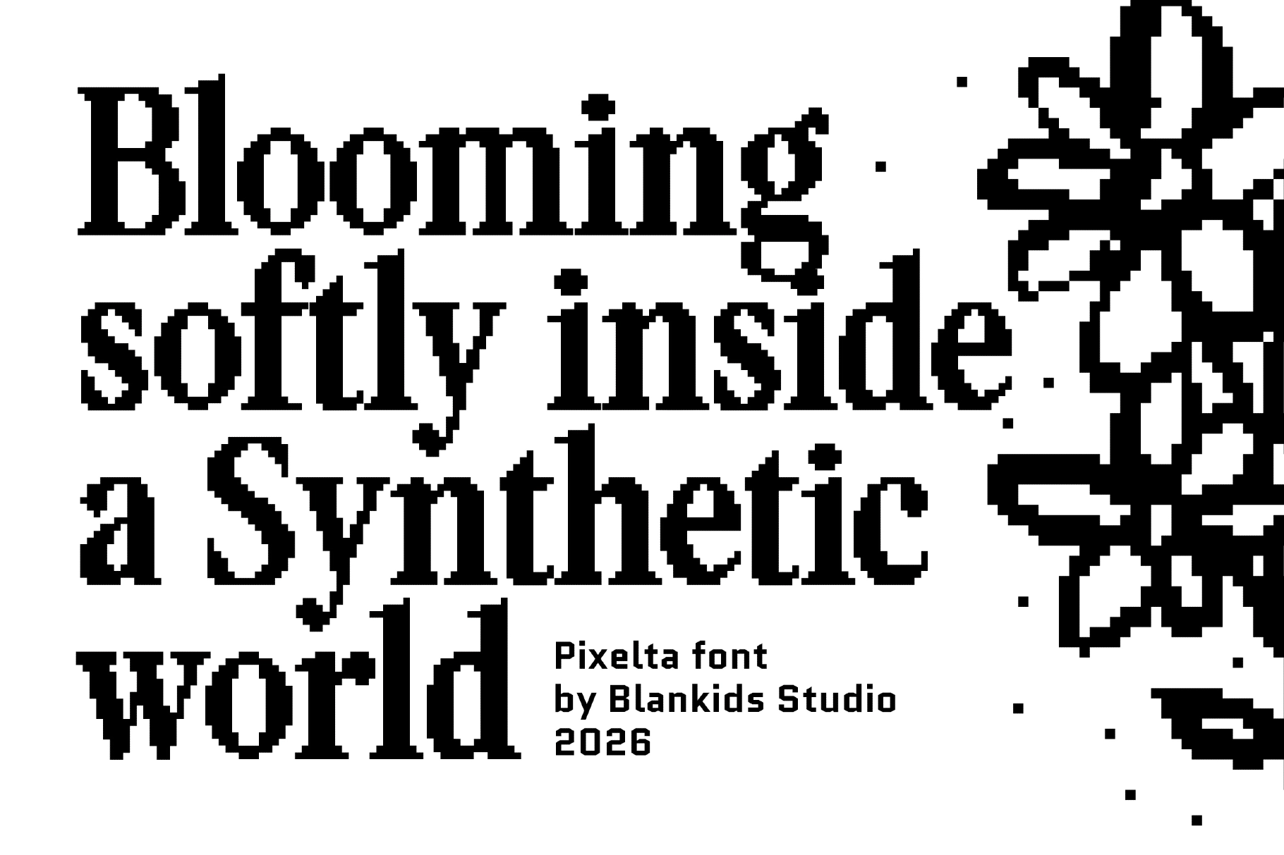 Pixelta – Bold Serif Pixel Font