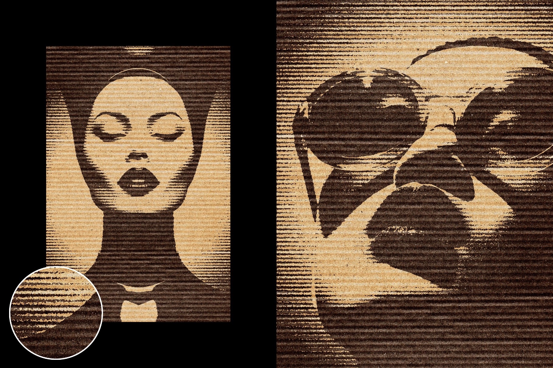 Kraft Cardboard Photo Effect