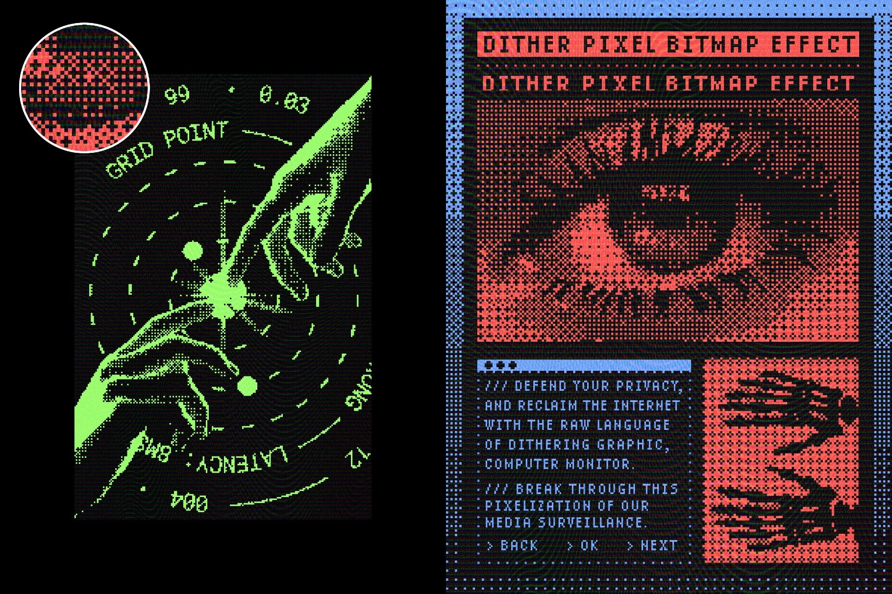 Dither Pixel Bitmap Photo Effect