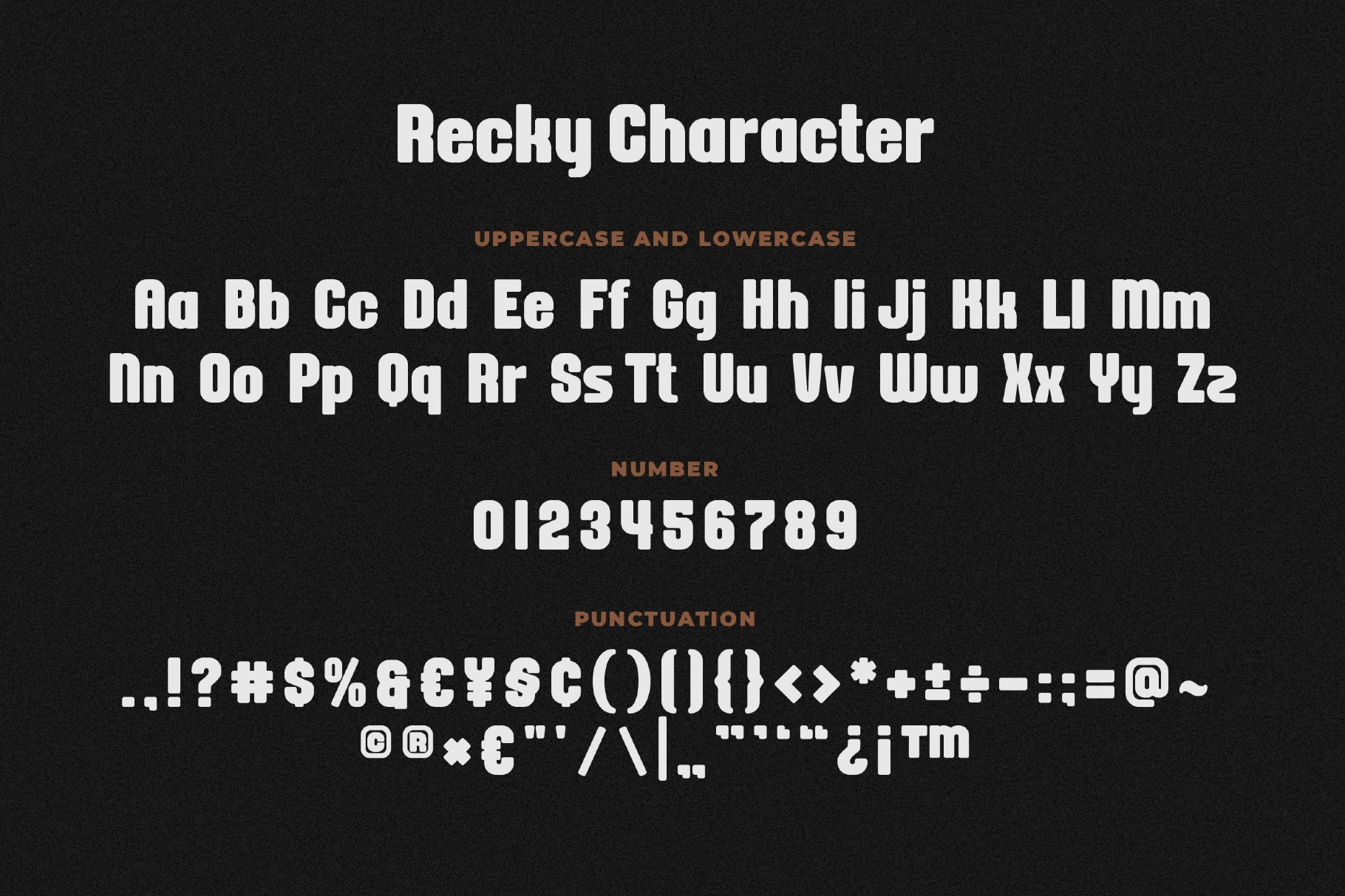 Recky - Modern Rounded Font