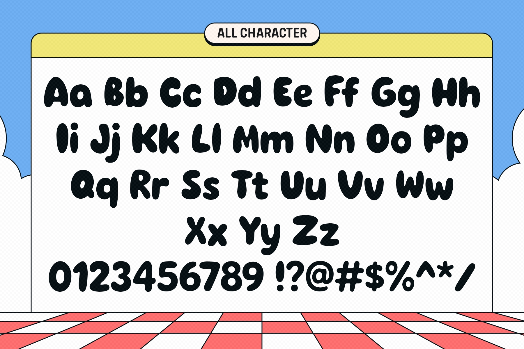Zuppa - Playful Bubble Font