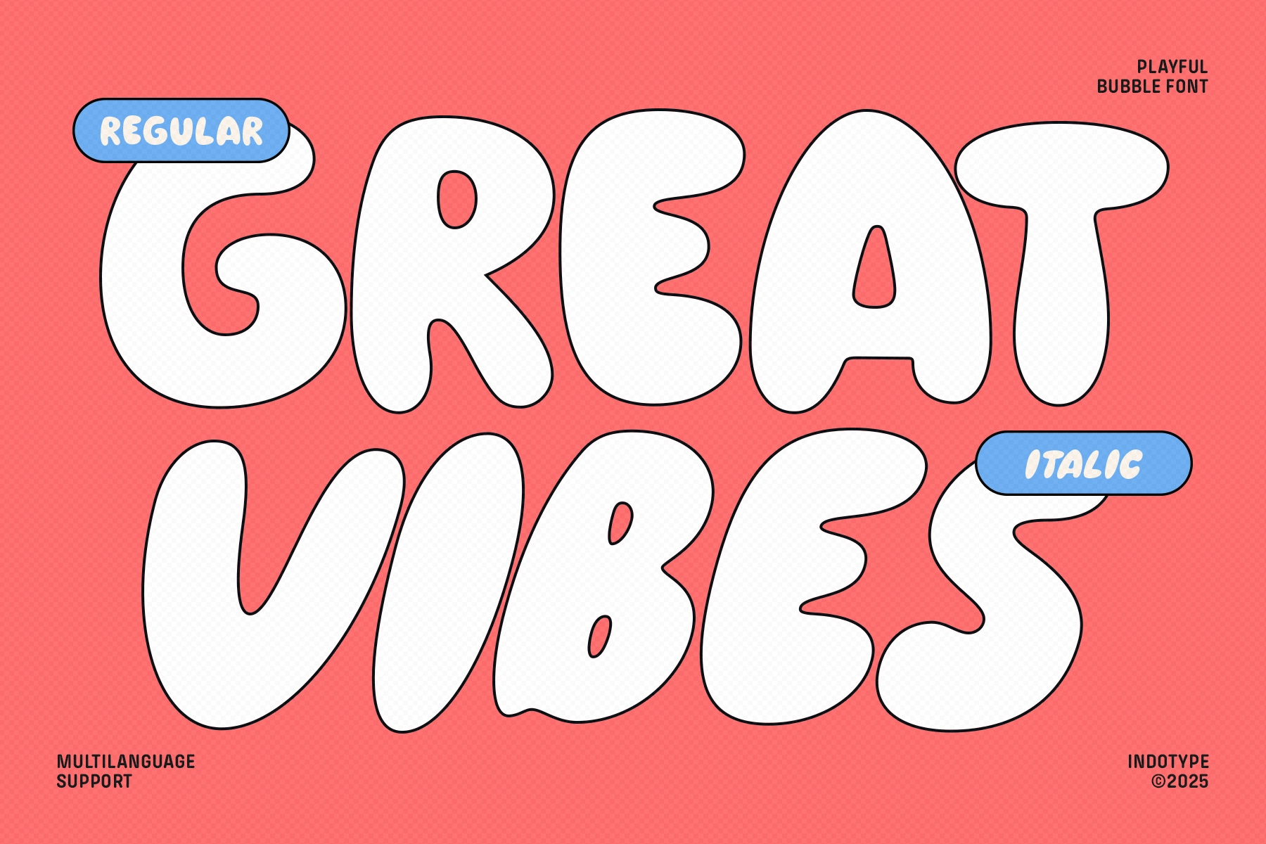 Zuppa - Playful Bubble Font