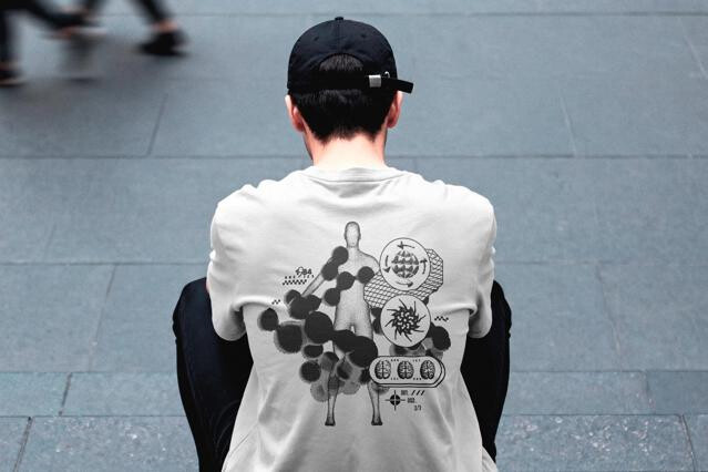 Streetwear Back Print T-Shirt Mockup