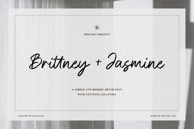Brittney and Jasmine - Signature Brush Font