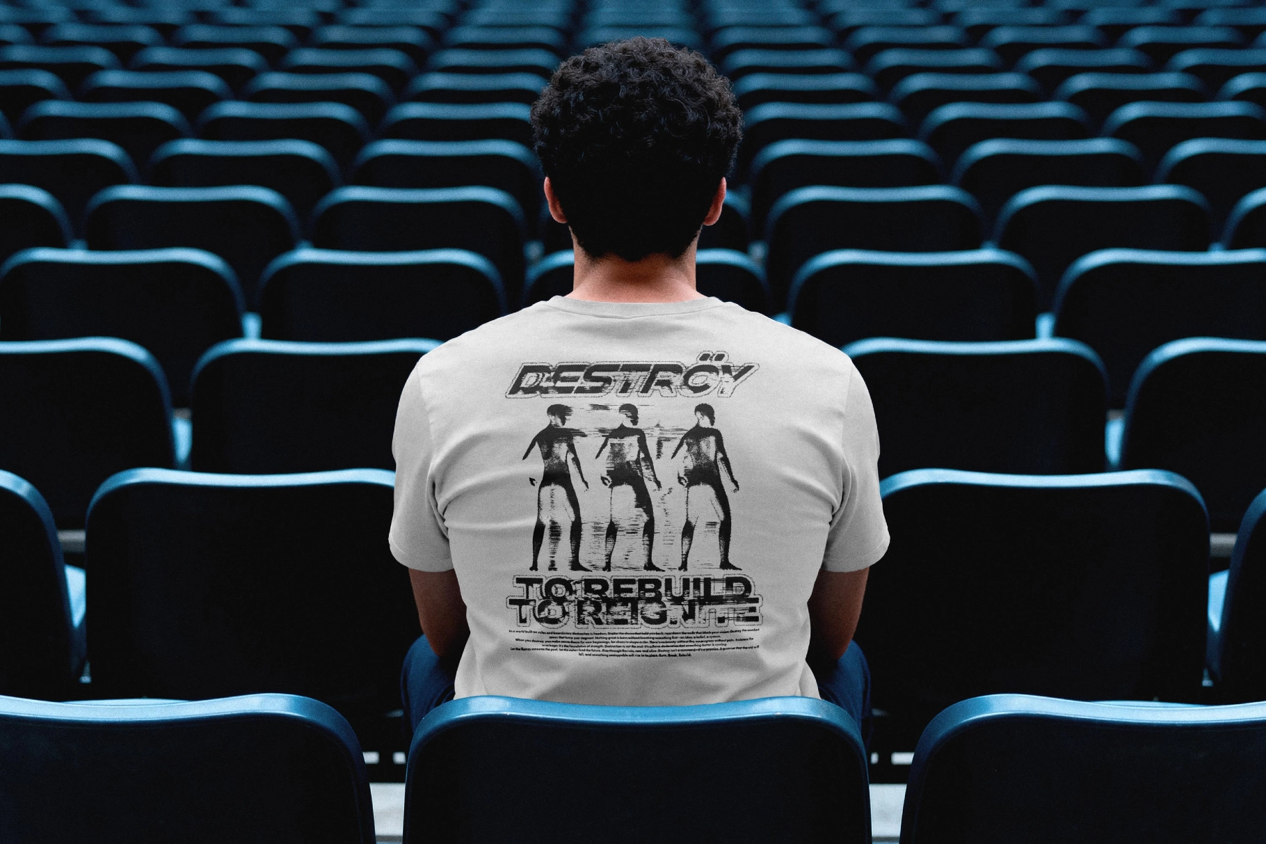 Back View T-shirt Mockup