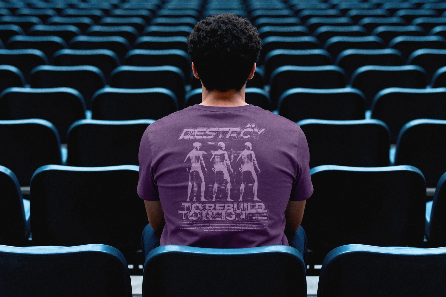 Back View T-shirt Mockup