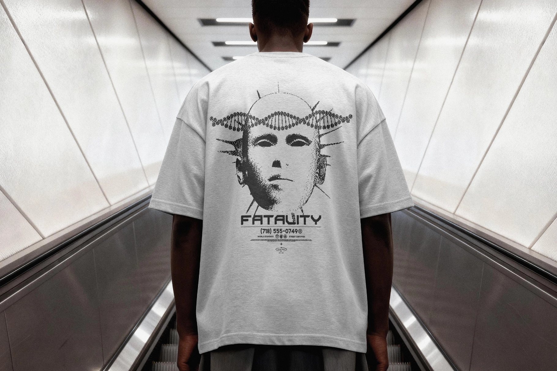 Back-Viewed T-shirt Mockup