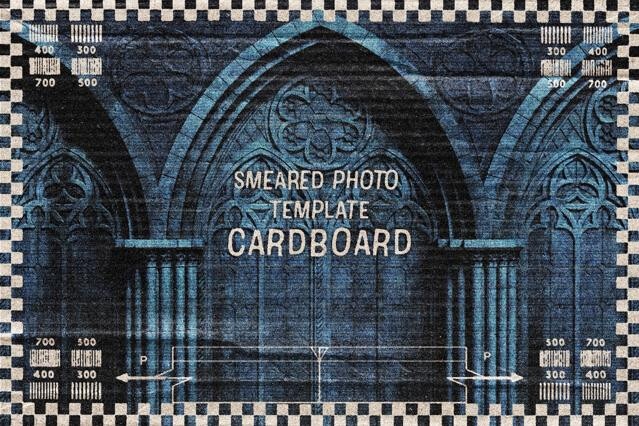 Cardboard Smear Photo Effect