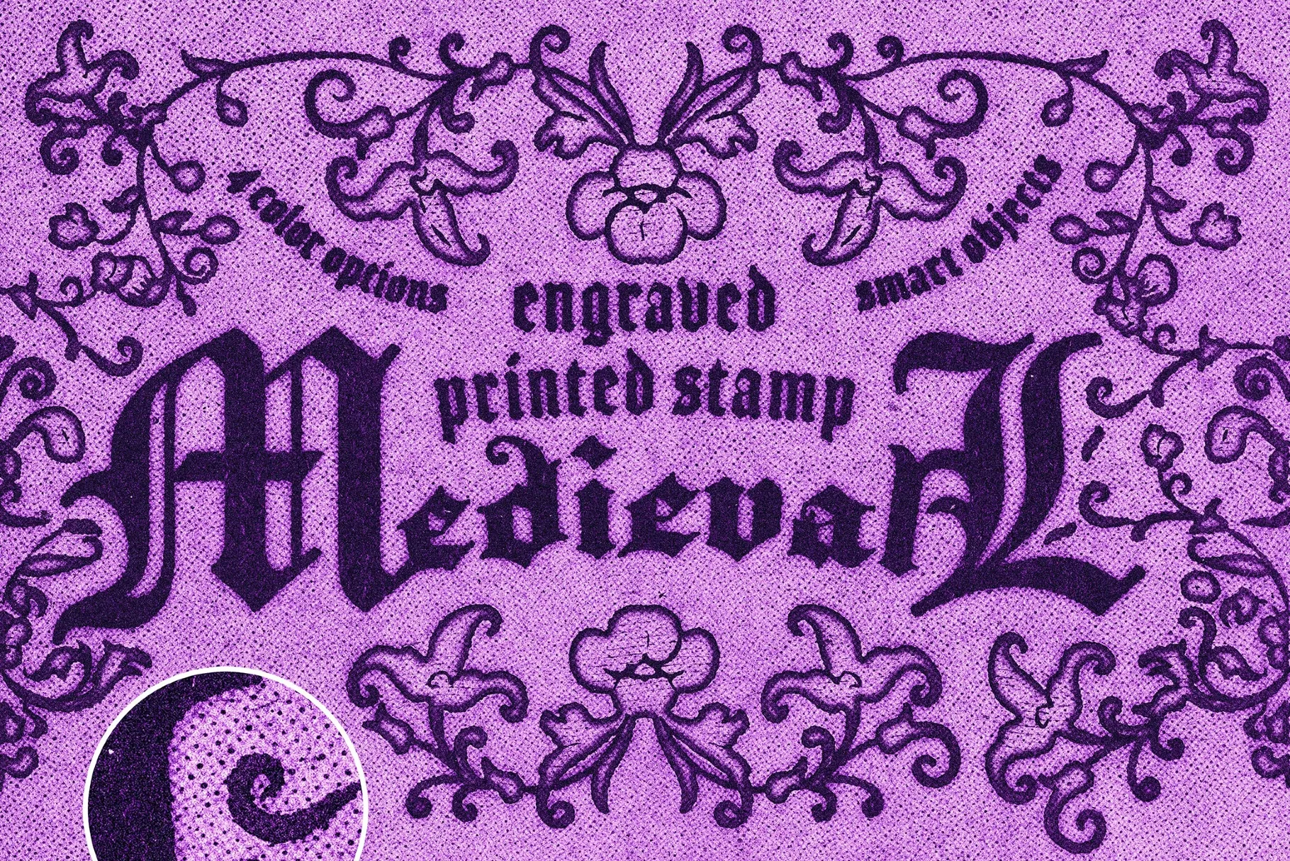 Engraved Old Printed Stamp Text Effect