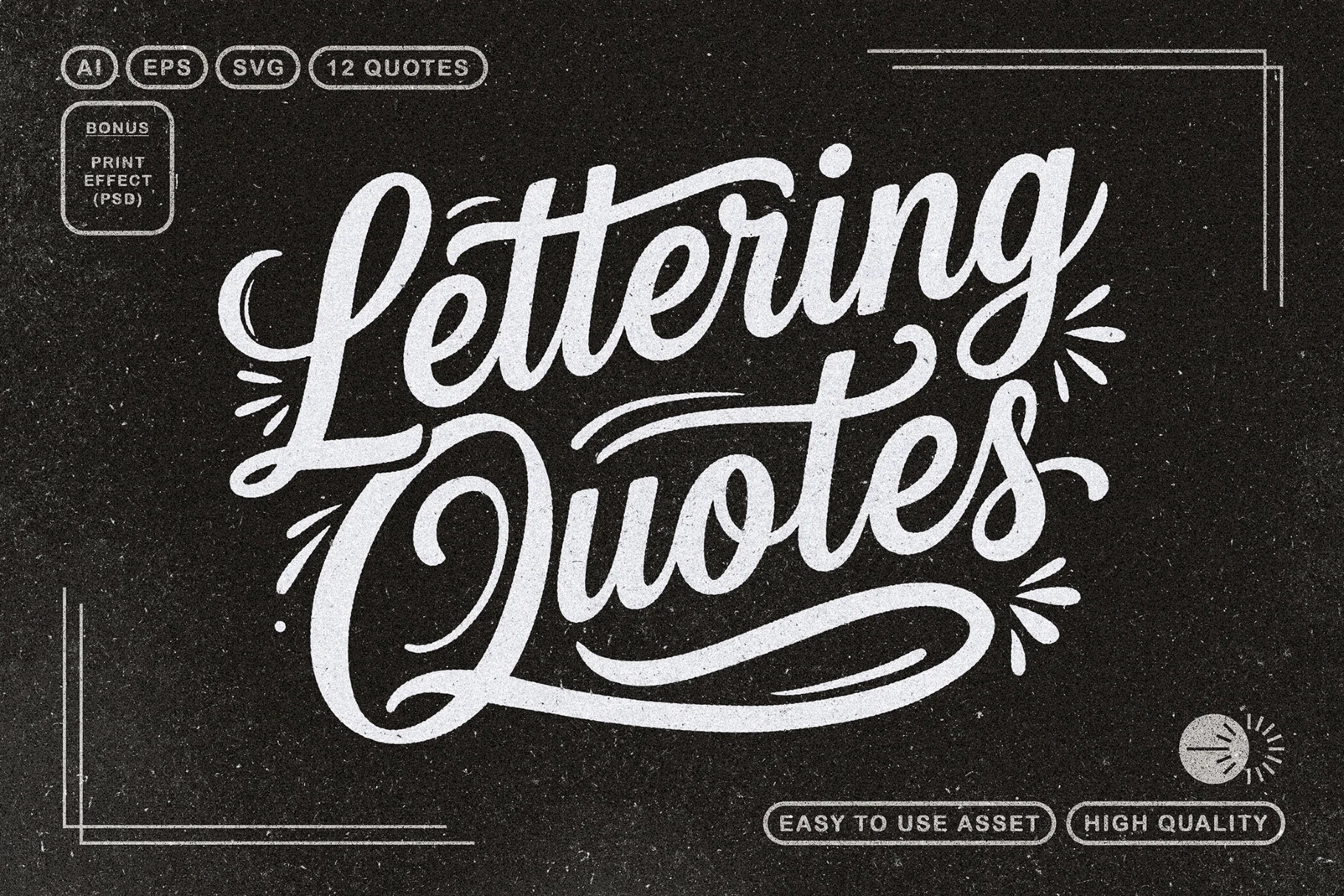 Lettering Quotes + PSD Effect