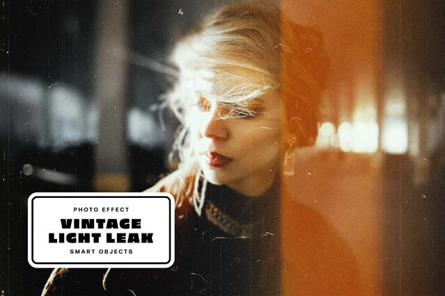 Vintage Light Leak Photo Effect