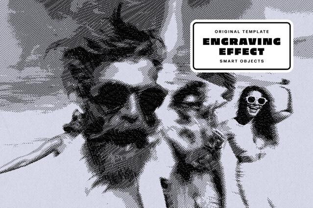 Engraving Photo Effect