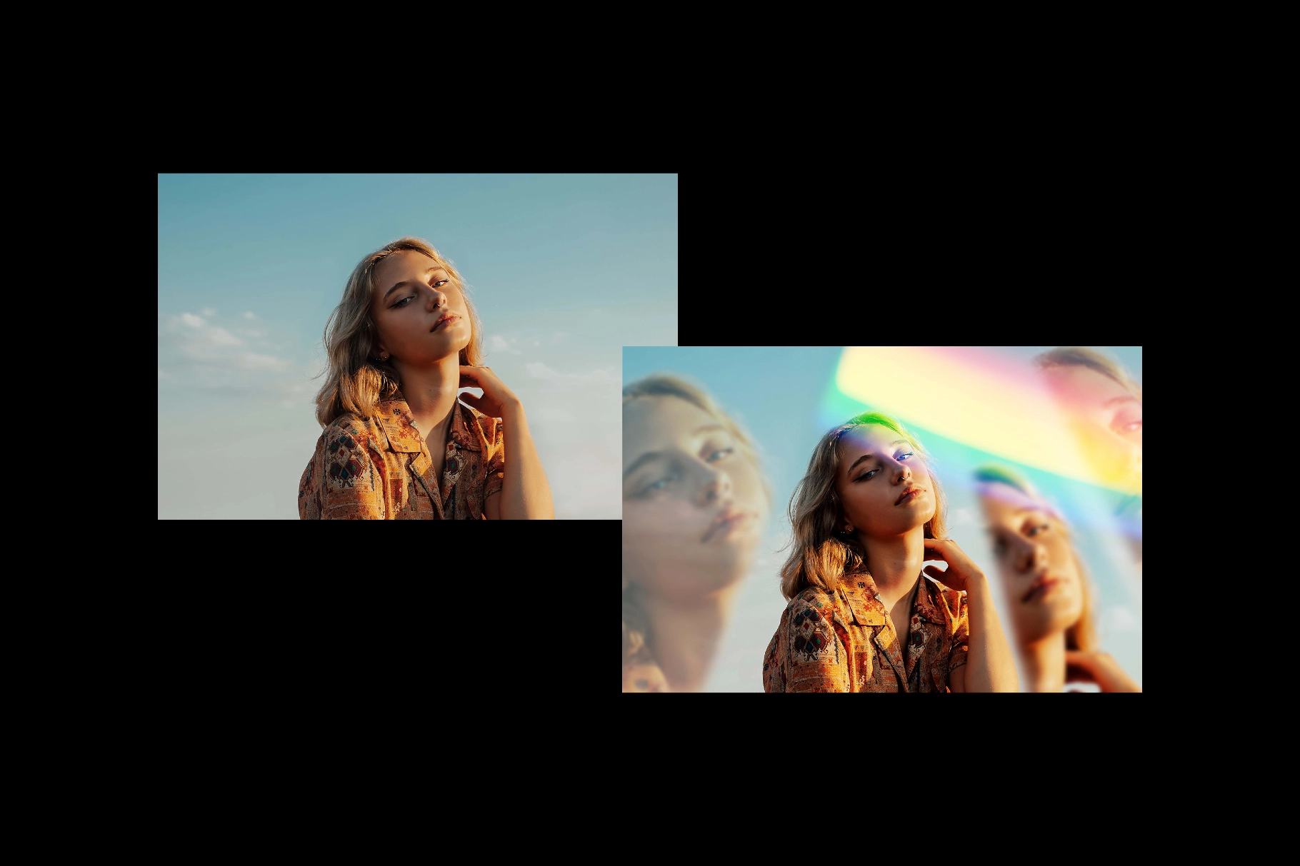 Prismatic Vibes Photo Effect