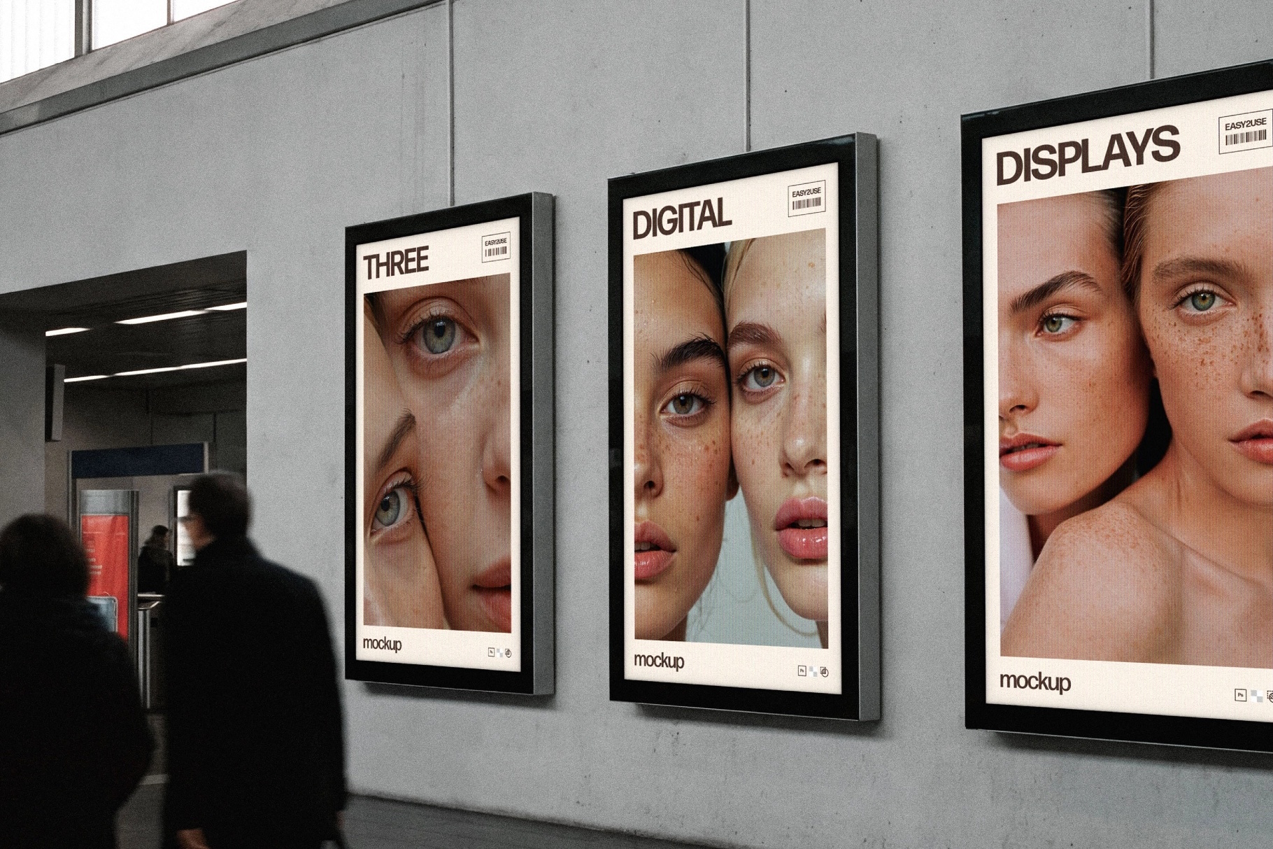Station Digital Displays Mockup