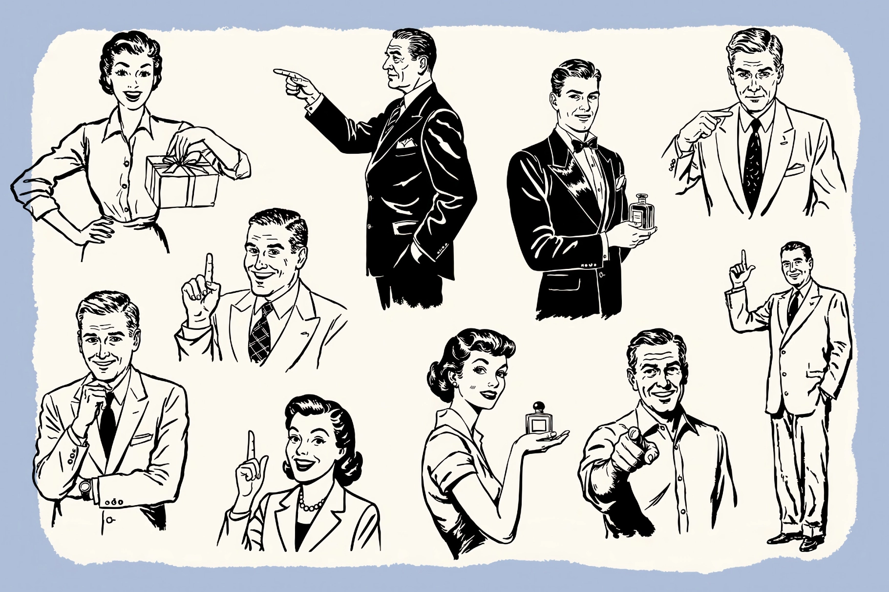 Retro Ad Graphics & Templates