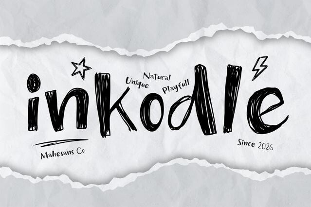 Inkodle – Handwritten Sketch Font