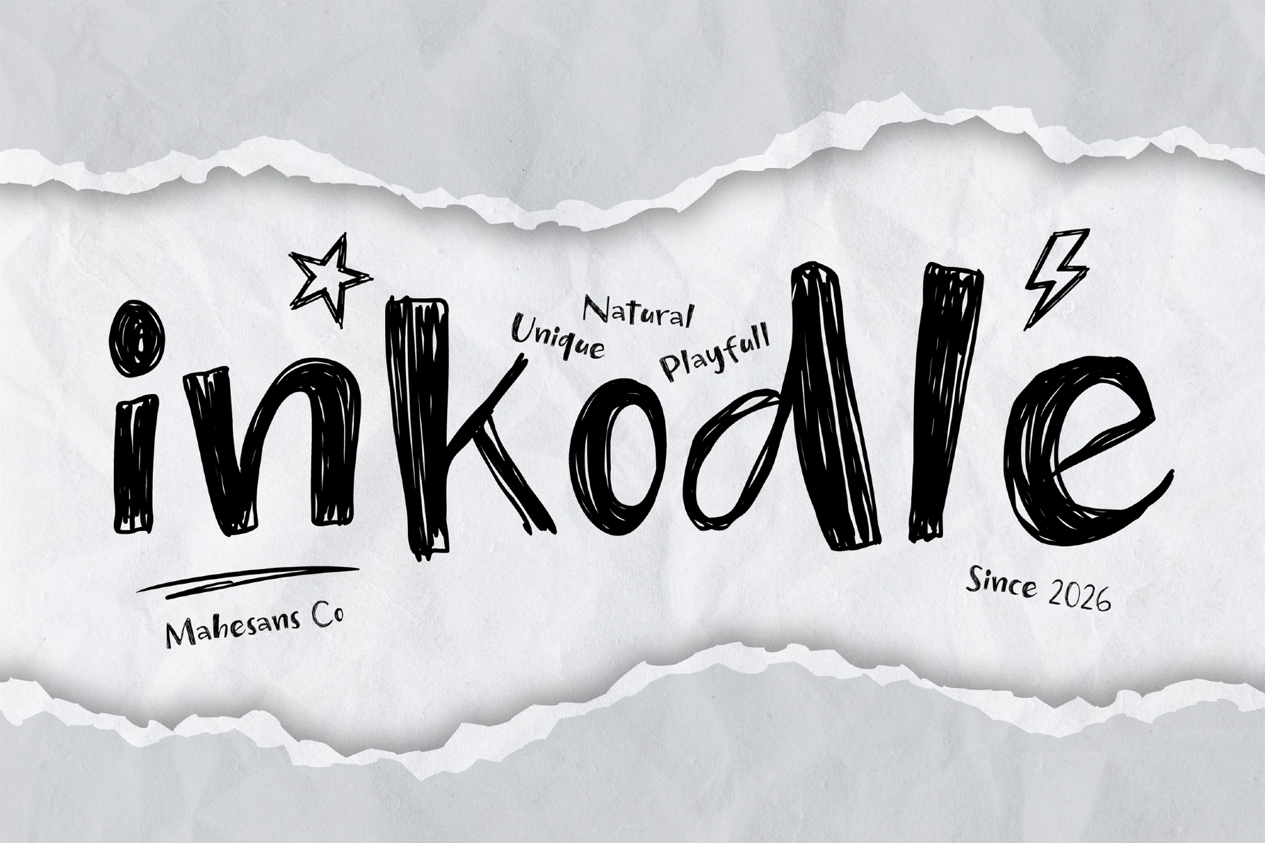 Inkodle – Handwritten Sketch Font