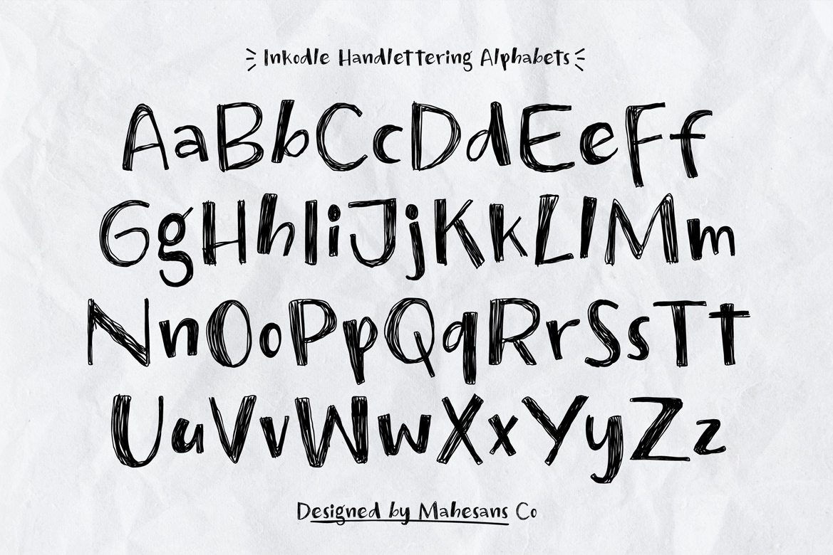 Inkodle – Handwritten Sketch Font