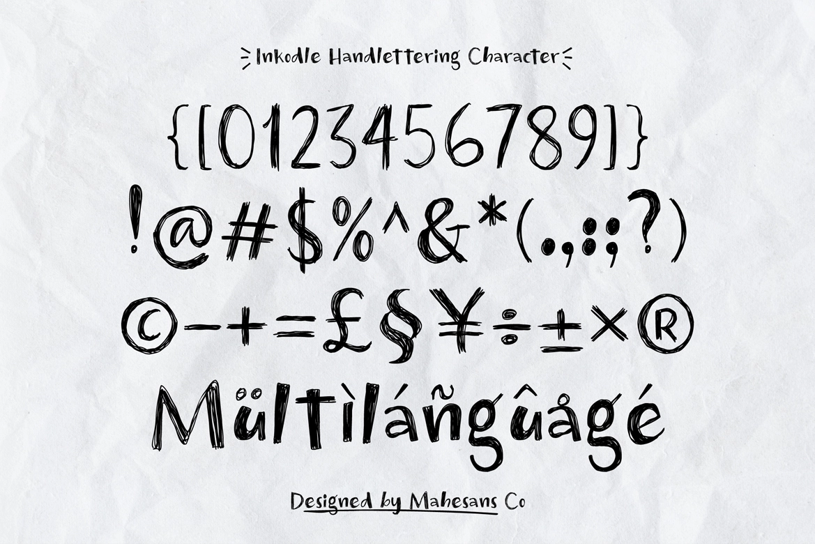 Inkodle – Handwritten Sketch Font