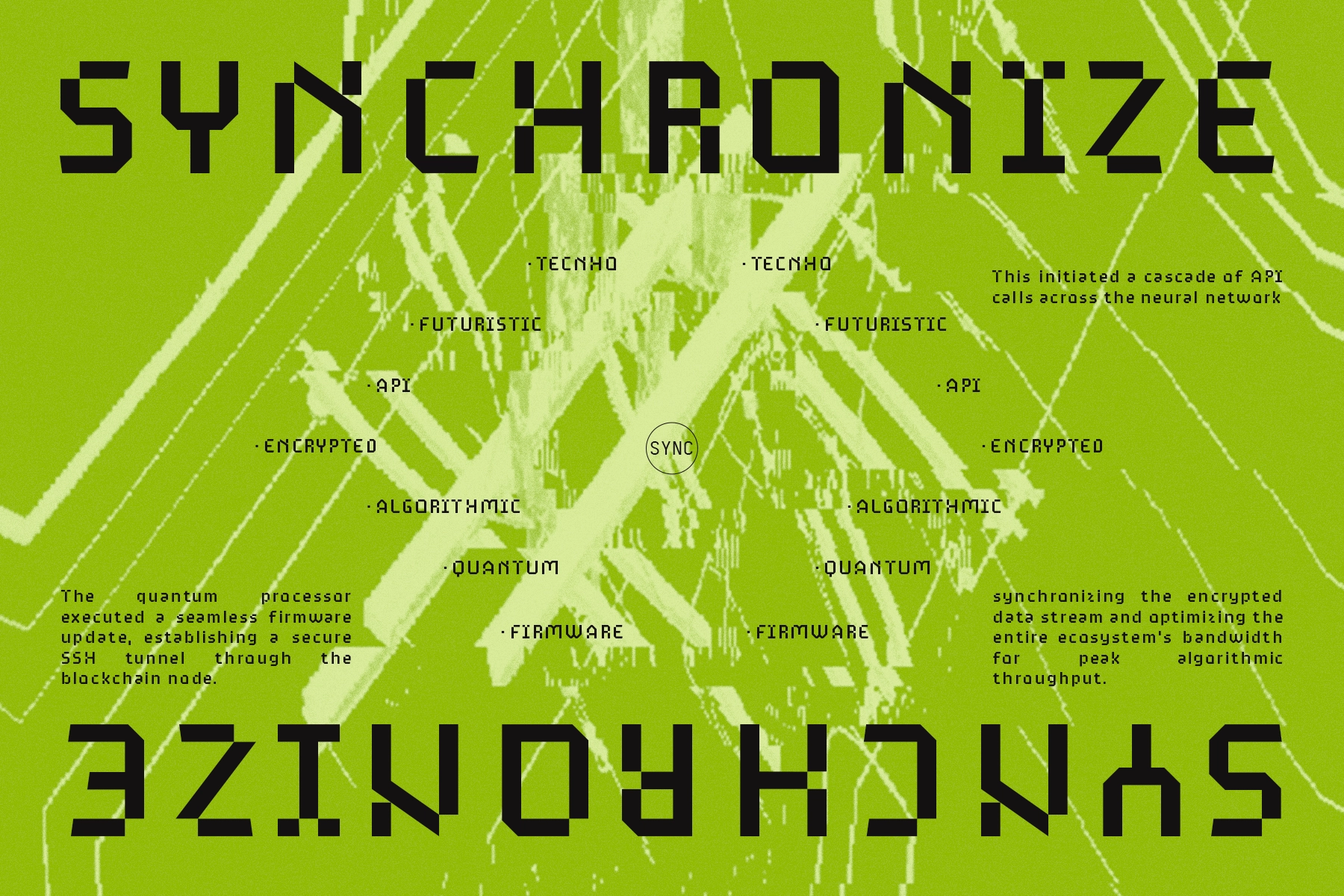 Xytrion - Futuristic Pixel Display Font