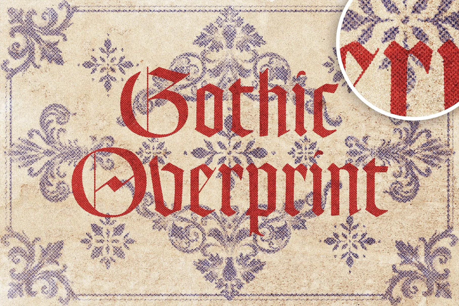 Gothic Overprint Effect