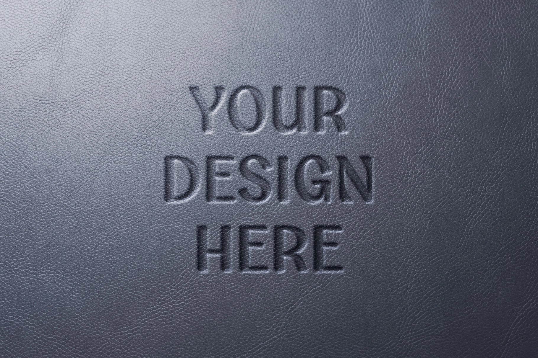 Leather Pressed Logo Mockup