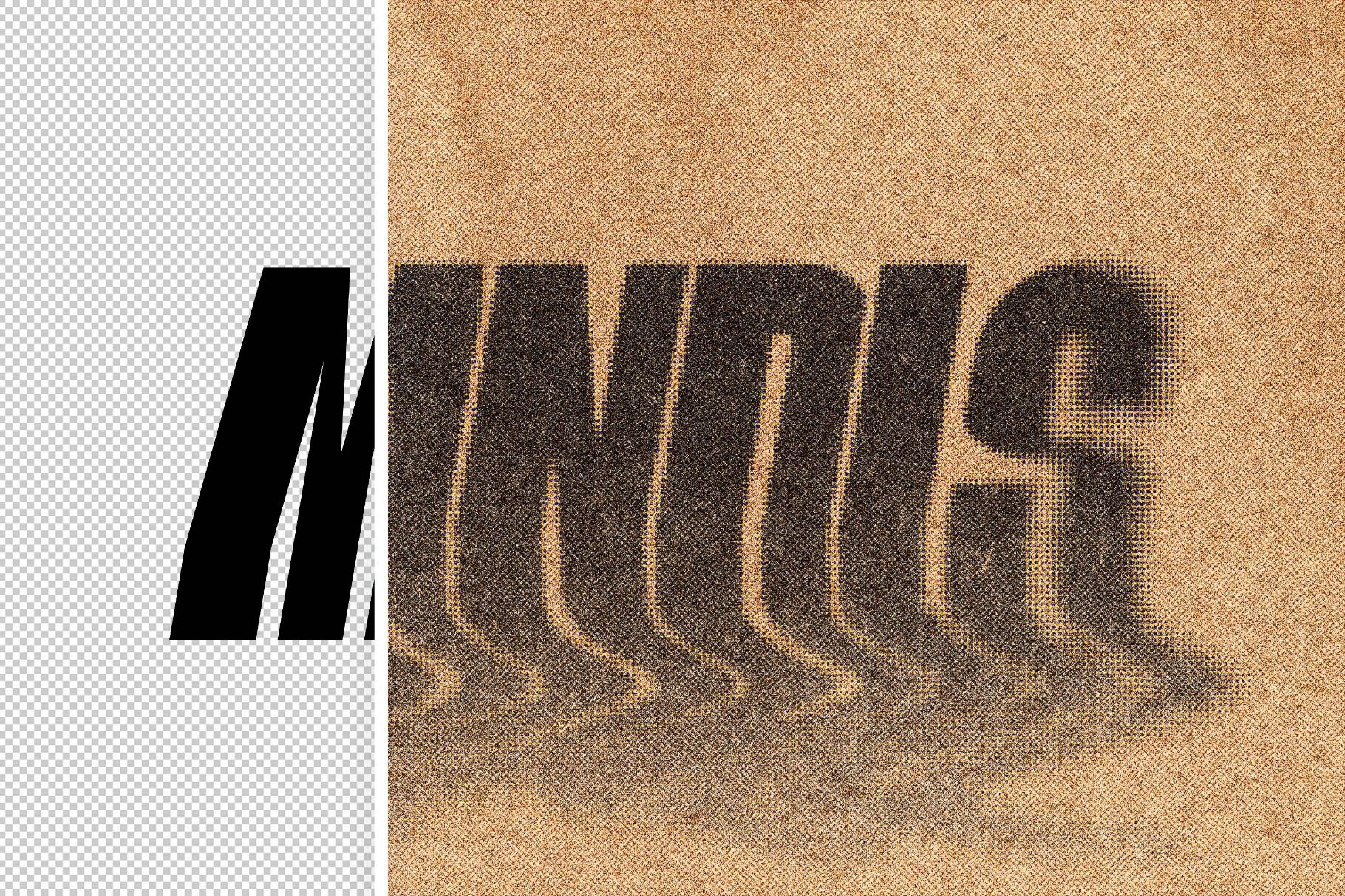 Liquid Halftone Text Effect