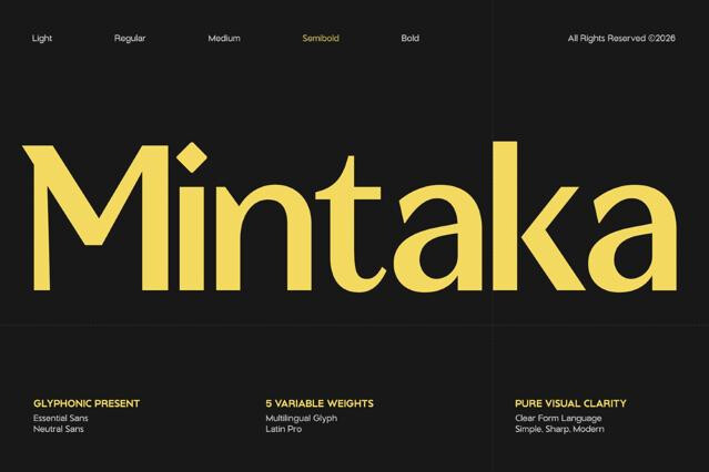 GC Mintaka - Modern Geometric Sans Font