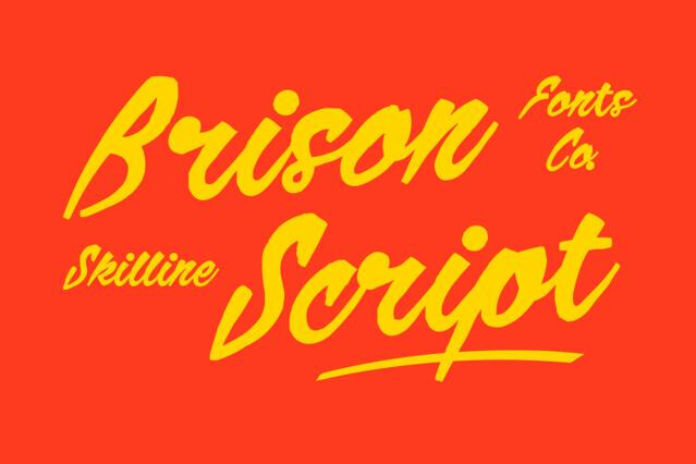 SFC Brison - Retro Brush Script Font
